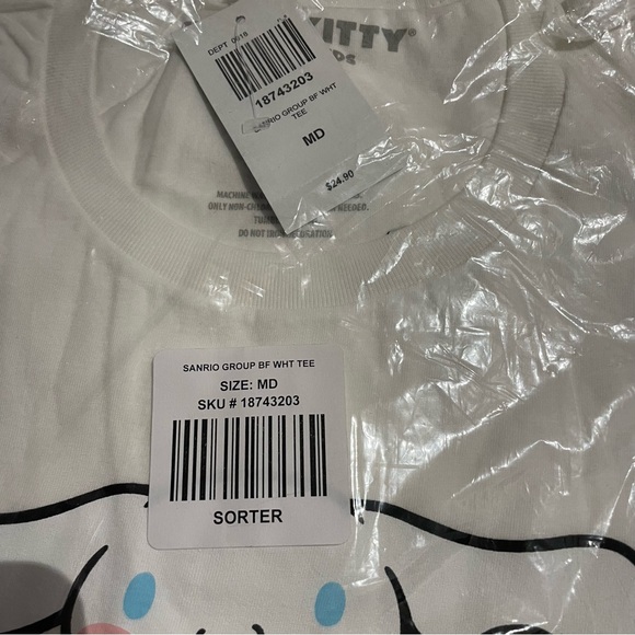 NWT sanrio and friends boyfriend fit tee - Picture 6 of 6